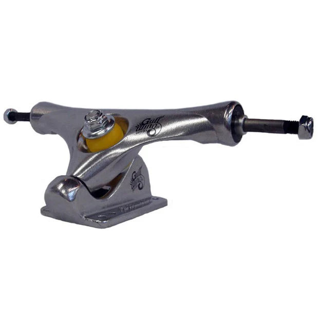 Gullwing Stalker Silver Longboard Trucks 9.5"/40° (Set of 2)