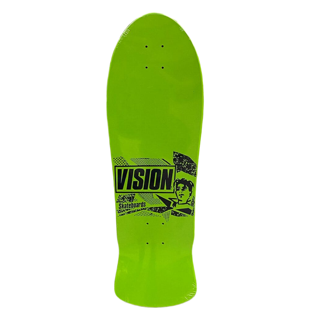Vision Mark Gonzales Green Old Skool Skateboard Deck 10"