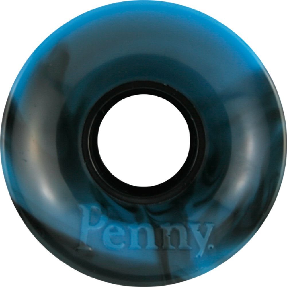 Penny Cyan Swirl Wheels 54mm