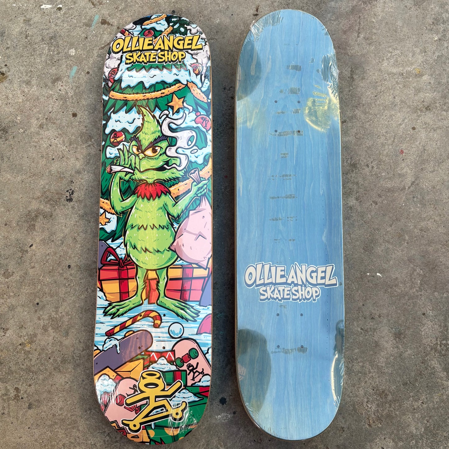 Ollie Angel Holiday Skateboard Deck