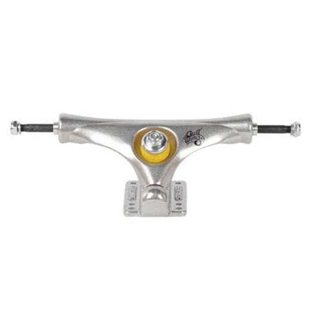 Gullwing Stalker Silver Longboard Trucks 9.5"/40° (Set of 2)
