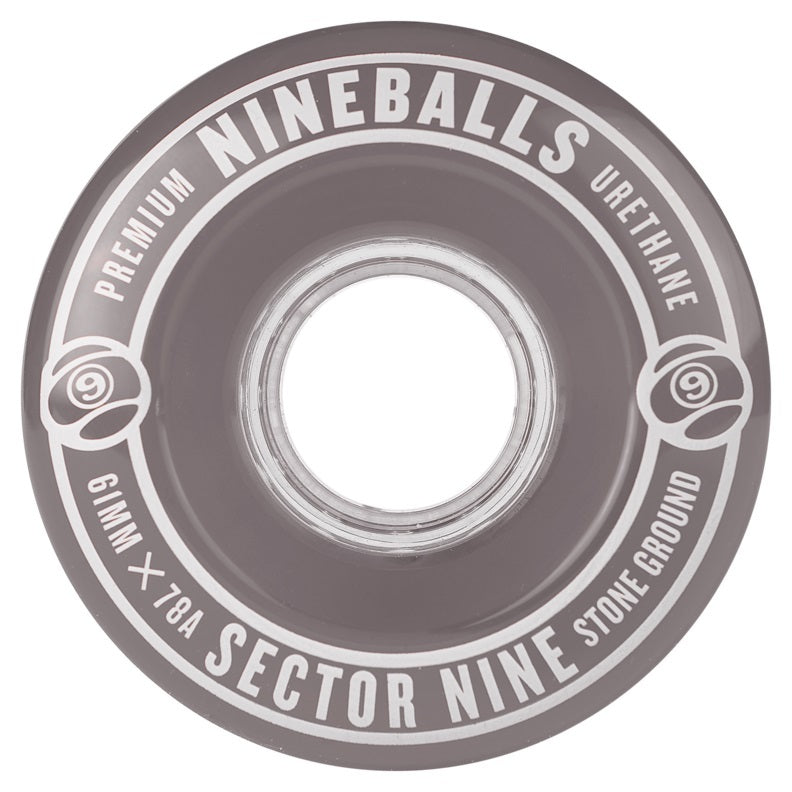 Sector 9 NINE BALLS Wheels Set Clear Smoke 64mm 78a