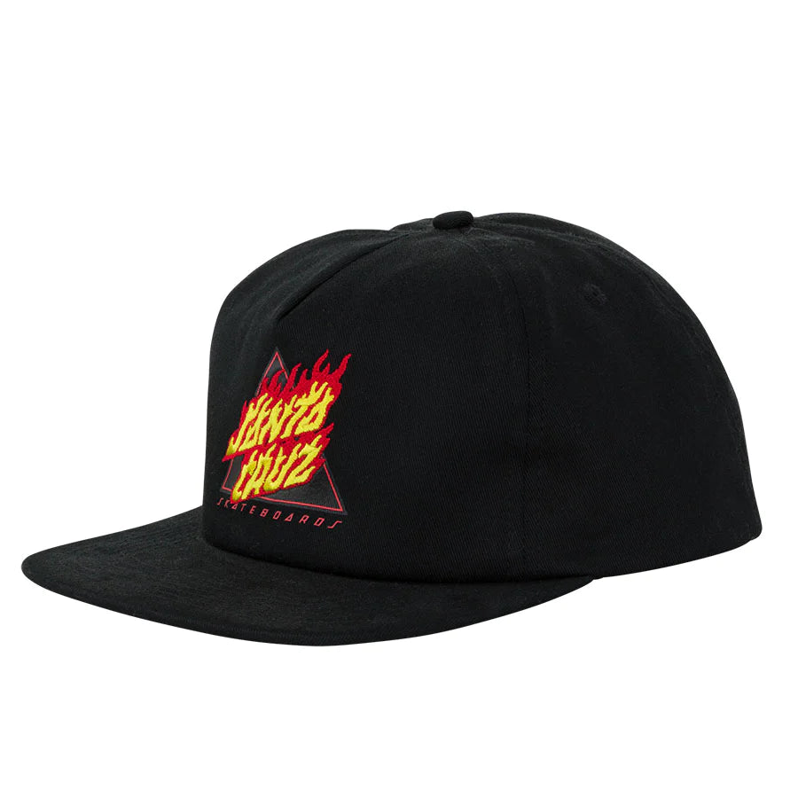 Santa Cruz Flamed Not a Dot Snapback Mid Profile Unisex Hat