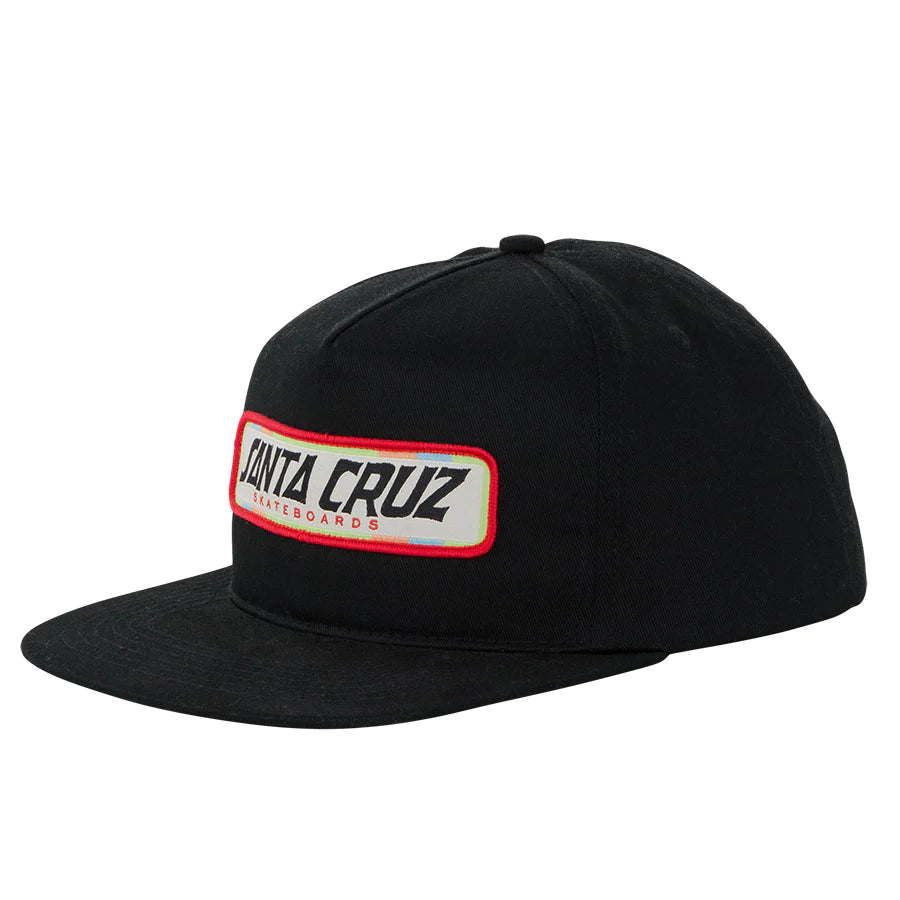 Santa Cruz Sun Down Ray Strip Snapback Mid Profile Unisex Hat