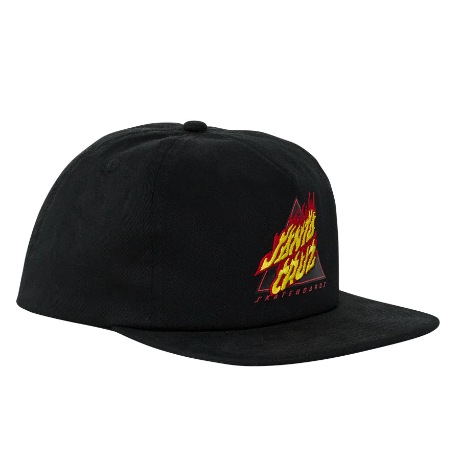 Santa Cruz Flamed Not a Dot Snapback Mid Profile Unisex Hat