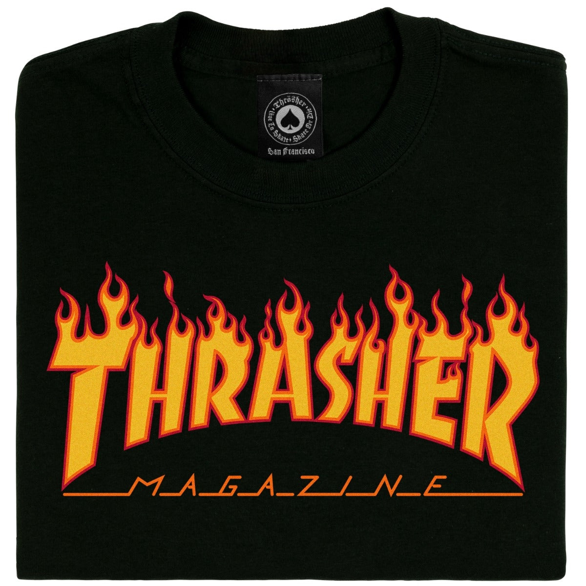 Thrasher Flame T-Shirt Black