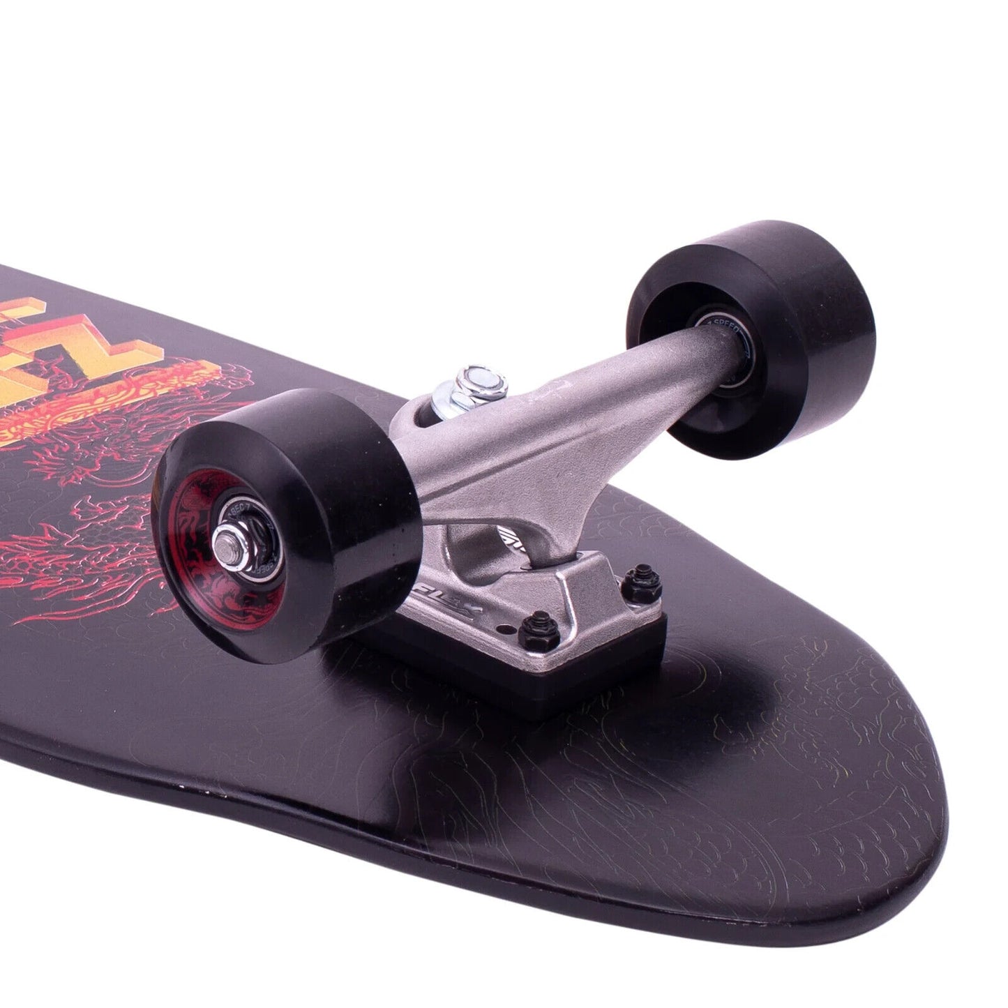Z-Flex Dragon 80's Bear Old School Skateboard - Black - 31.25