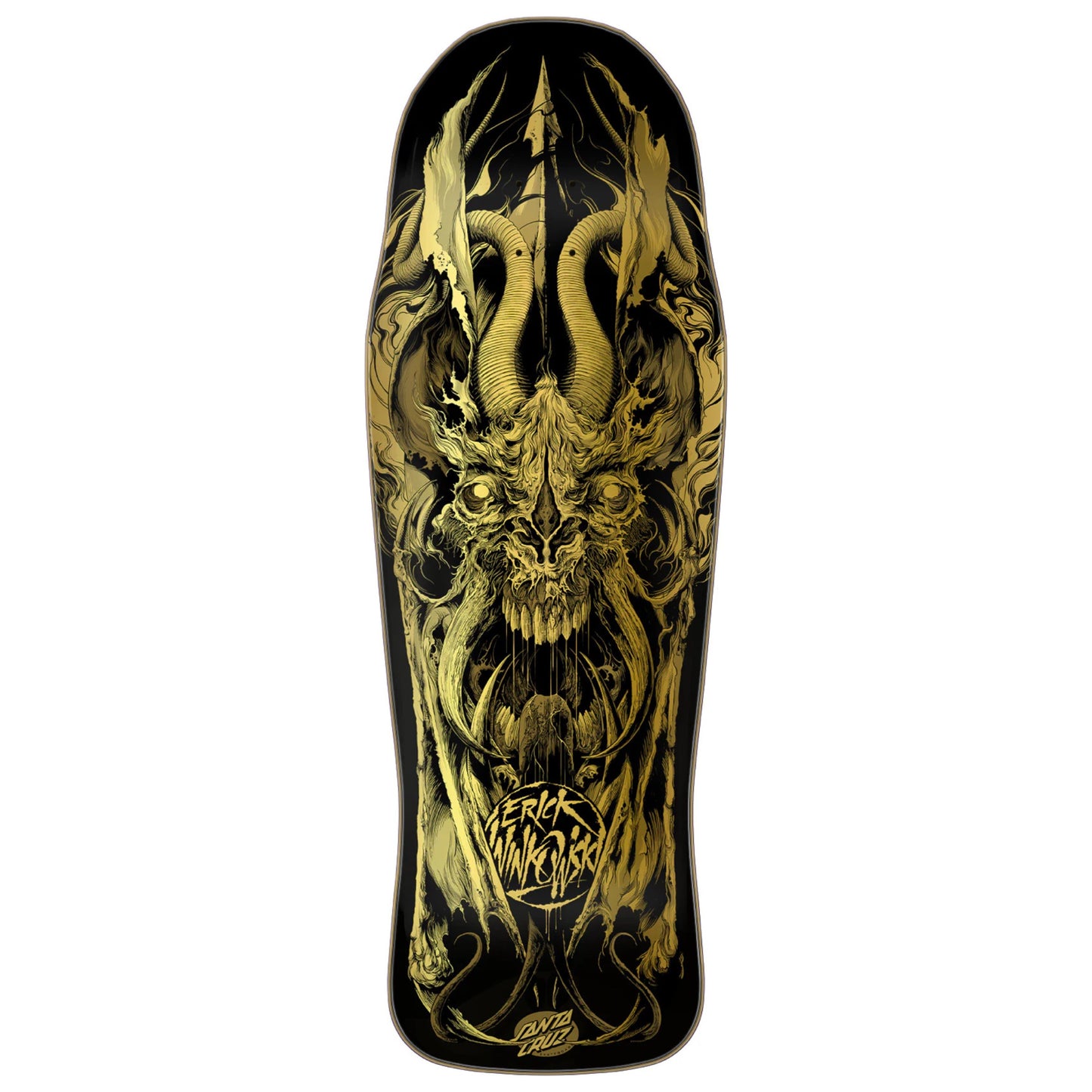 Santa Cruz Winkowski Primeval Gold Skateboard Deck 10.34"