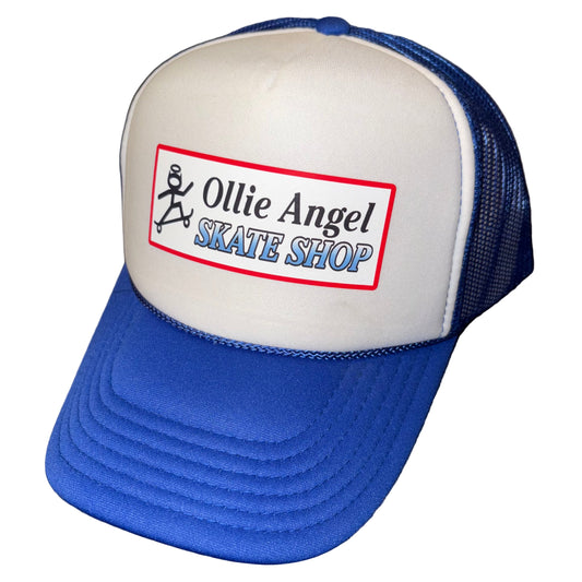 Ollie Angel Blue Adjustable Trucker Hat