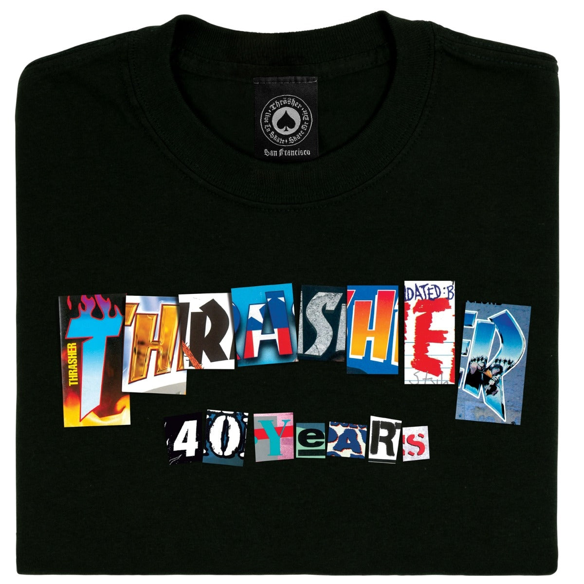 Thrasher 40 Years T-Shirt Black