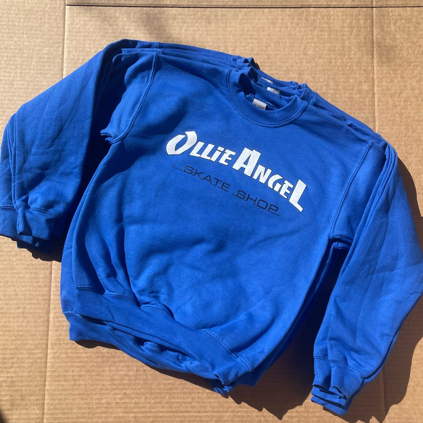 Ollie Angel Skate Shop Blue Crewneck Kids