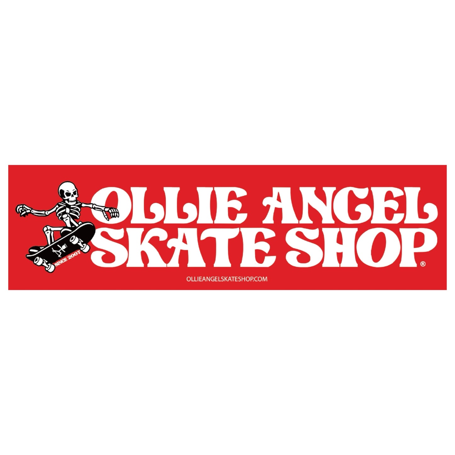 Ollie Angel Skelly Sticker 7”