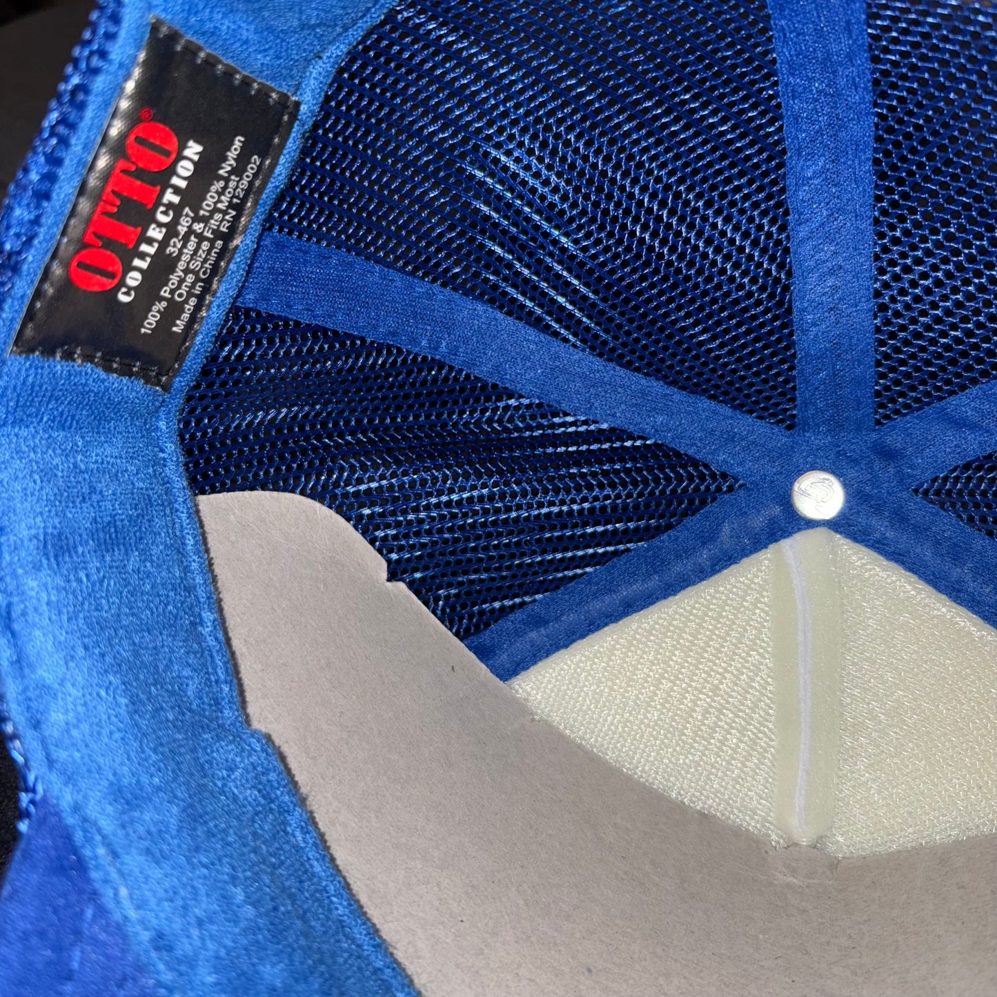 Ollie Angel Blue Adjustable Trucker Hat