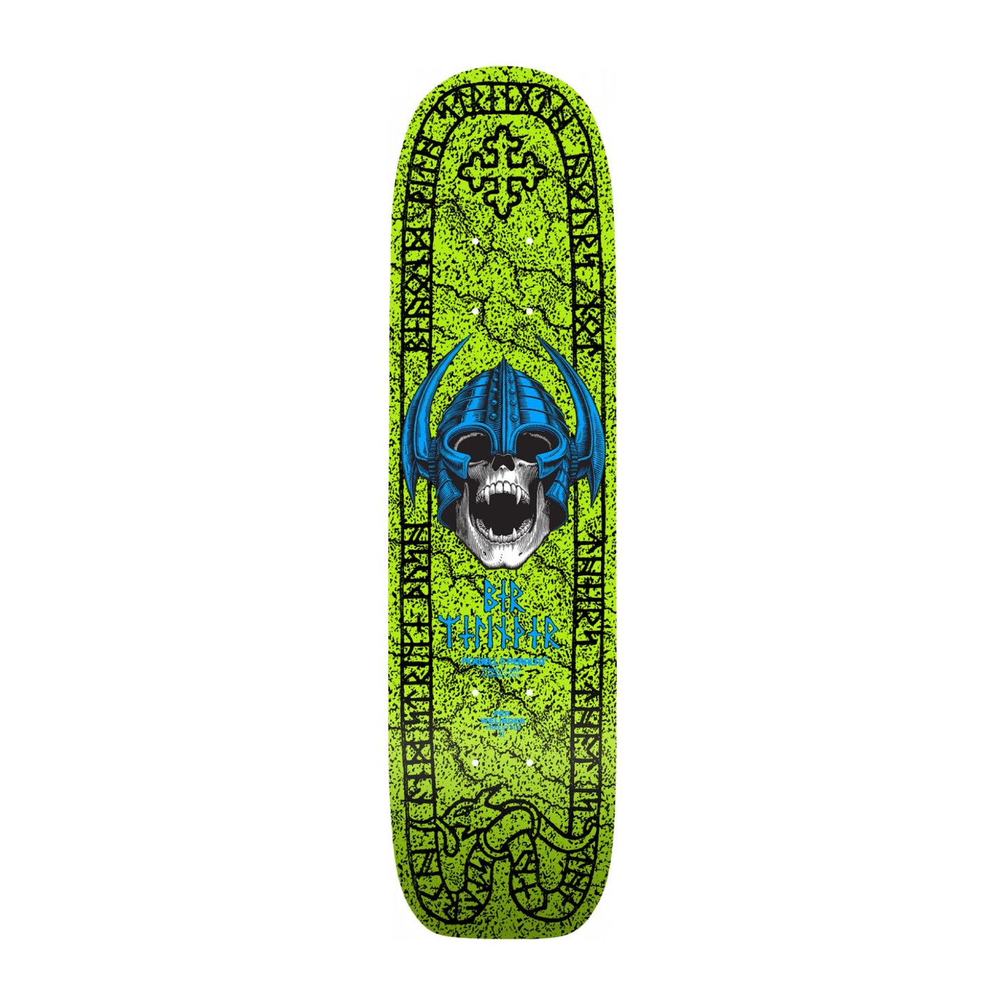 Powell Peralta Per Welinder Skull Green/Blue Skateboard Deck 7.125"