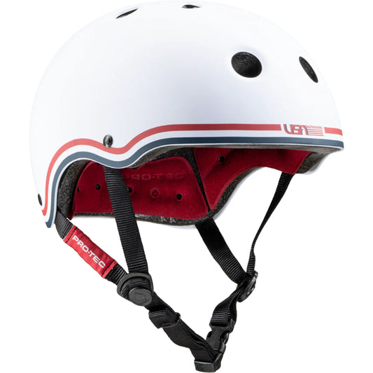 Protec Classic Cert Helmet Matte White USA Skateboarding