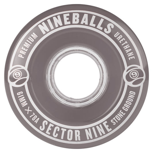 Sector 9 NINE BALLS Wheels Set Clear Smoke 64mm 78a
