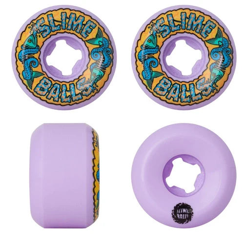 Slime Balls Wheels Fish Balls Speed Balls Purple 99a 54mm