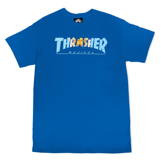 Thrasher Argentina Revista T-Shirt Royal