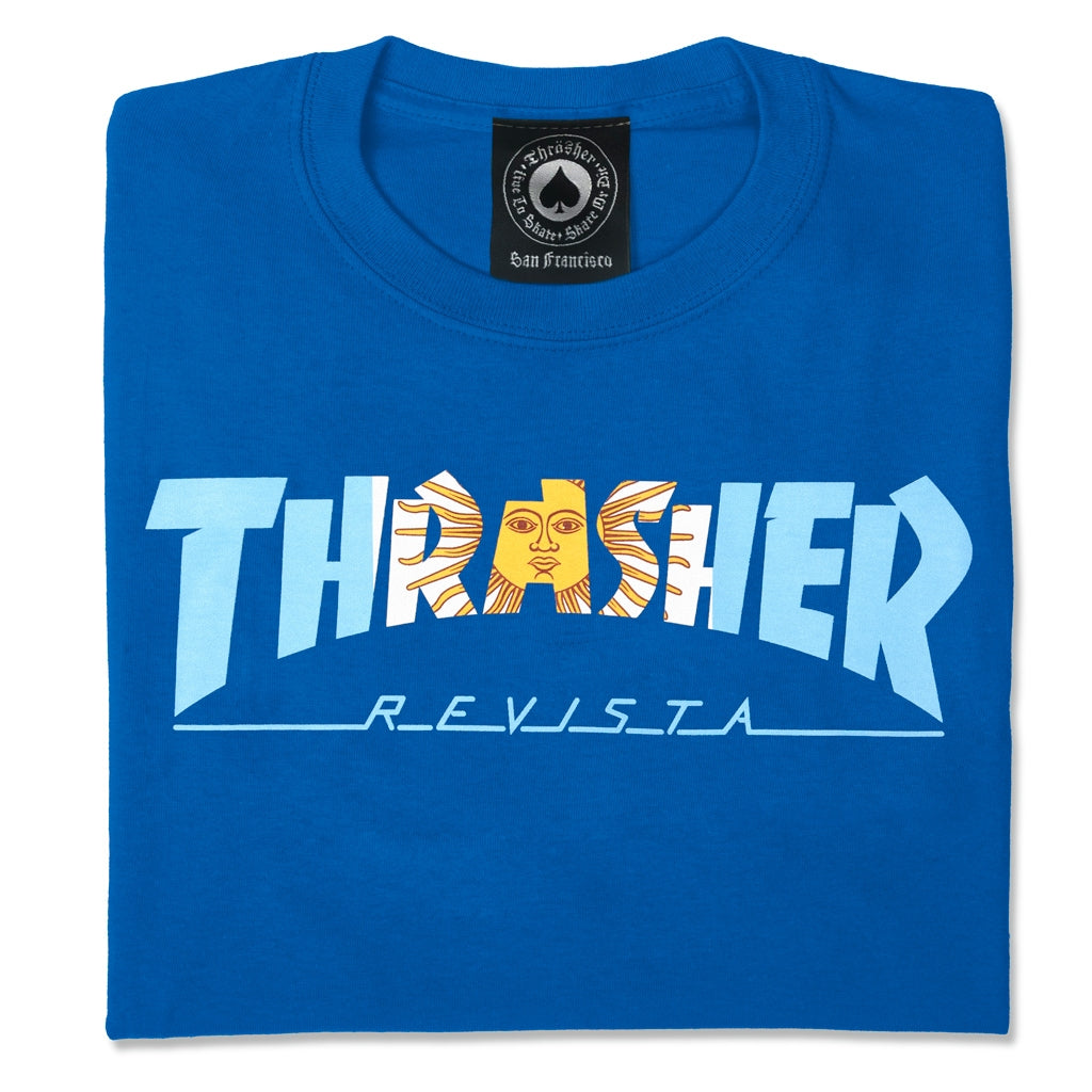 Thrasher Argentina Revista T-Shirt Royal