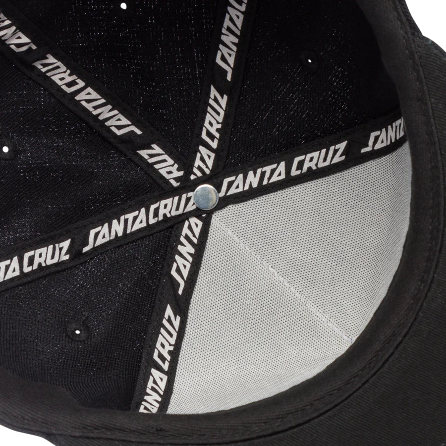Santa Cruz Check Ringed Flamed Dot Snapback Mid Profile Unisex Hat