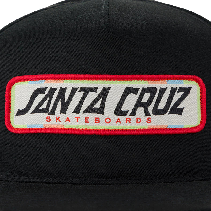 Santa Cruz Sun Down Ray Strip Snapback Mid Profile Unisex Hat