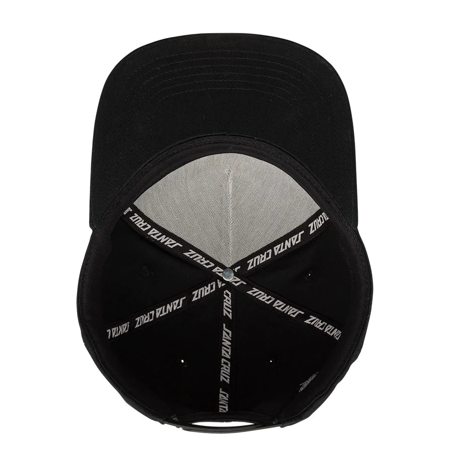 Santa Cruz Sun Down Ray Strip Snapback Mid Profile Unisex Hat