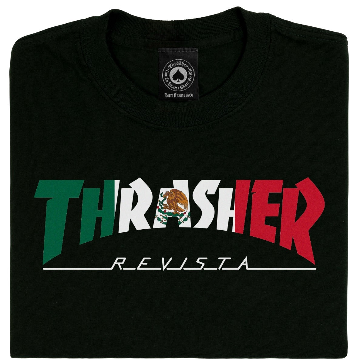 Thrasher Mexico Revista T-Shirt Black