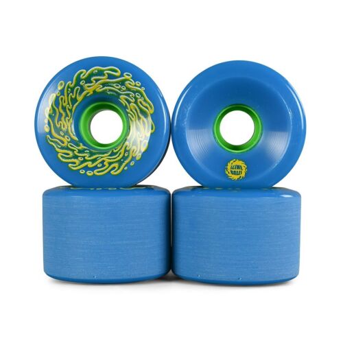 Slime Balls Flame OG Slime 78A Skateboard Wheels - Blue - 60mm