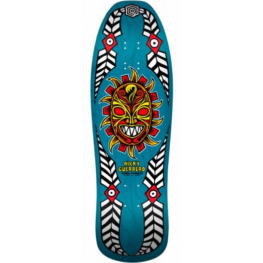 Powell Peralta Skateboard Deck Nicky Guerrero Mask Blue 10" x 31.75"