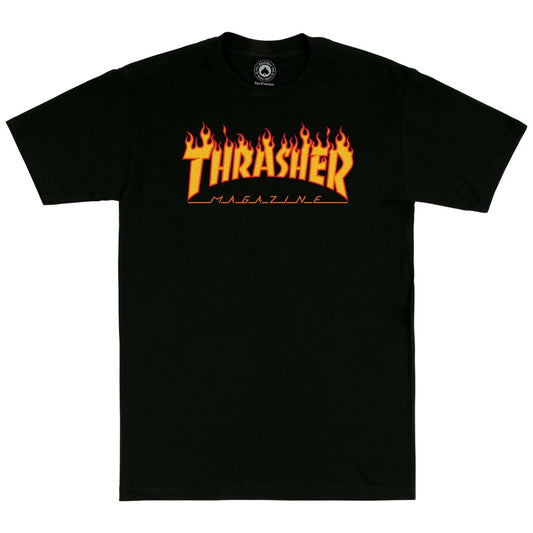 Thrasher Flame T-Shirt Black